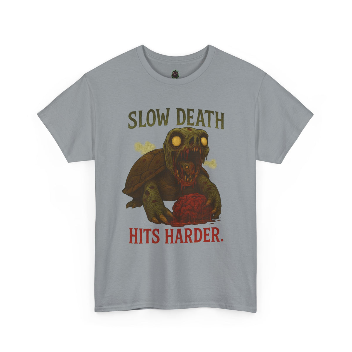 Slow Death Hits Harder – Zombie Turtle Tee