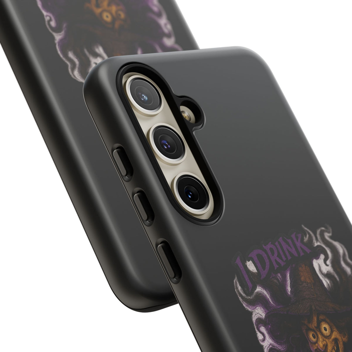 Phone Case — Witch Illustration "I Drink, Can't Pronounce" Protective Cover