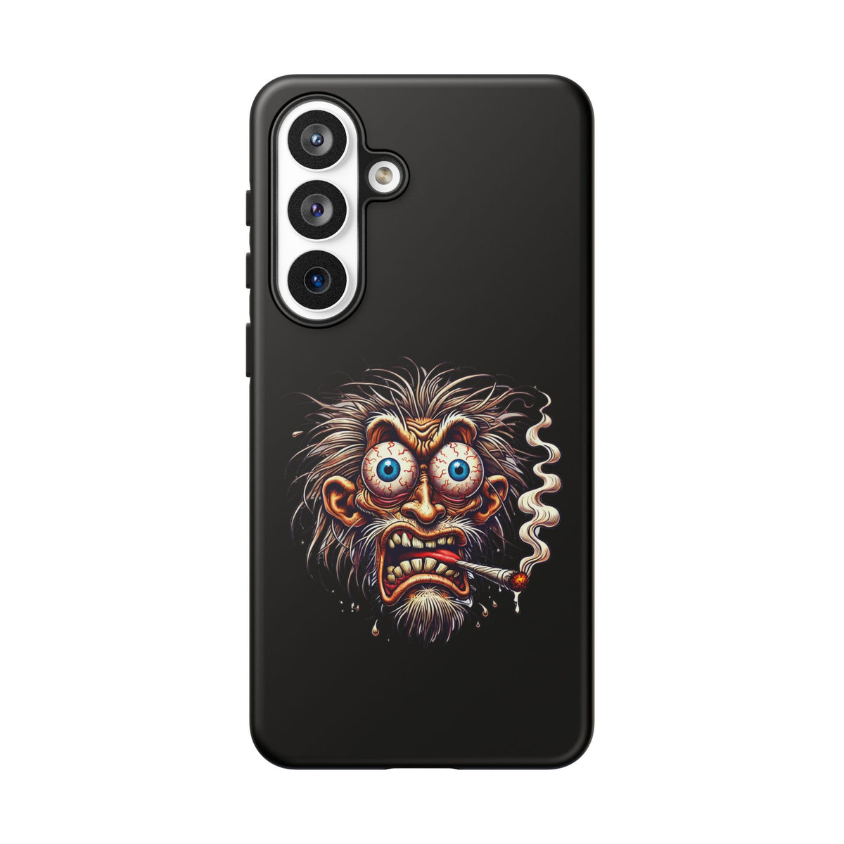 Phone Case — Wild Cartoon Monster Smoking Design
