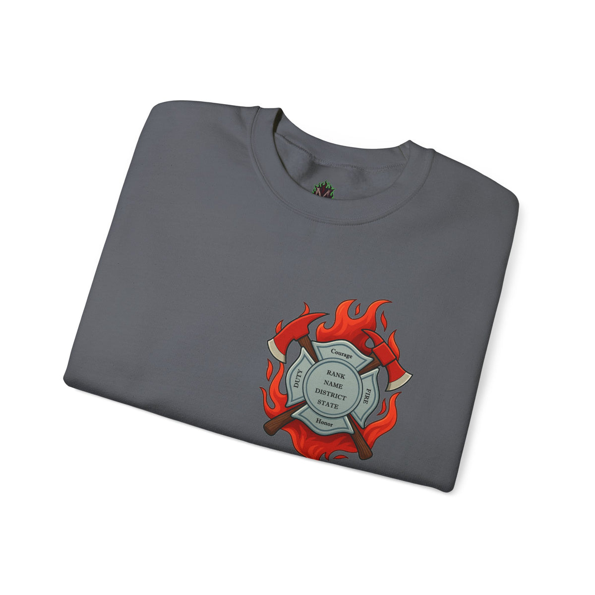 In the Heat of Danger We Hold the Line Crewneck Sweatshirt