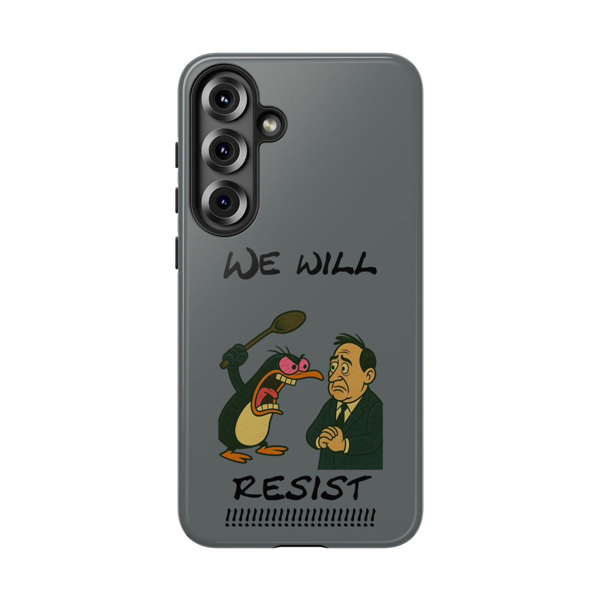 Phone Case - "We Will Resist" Cartoon Protest Design