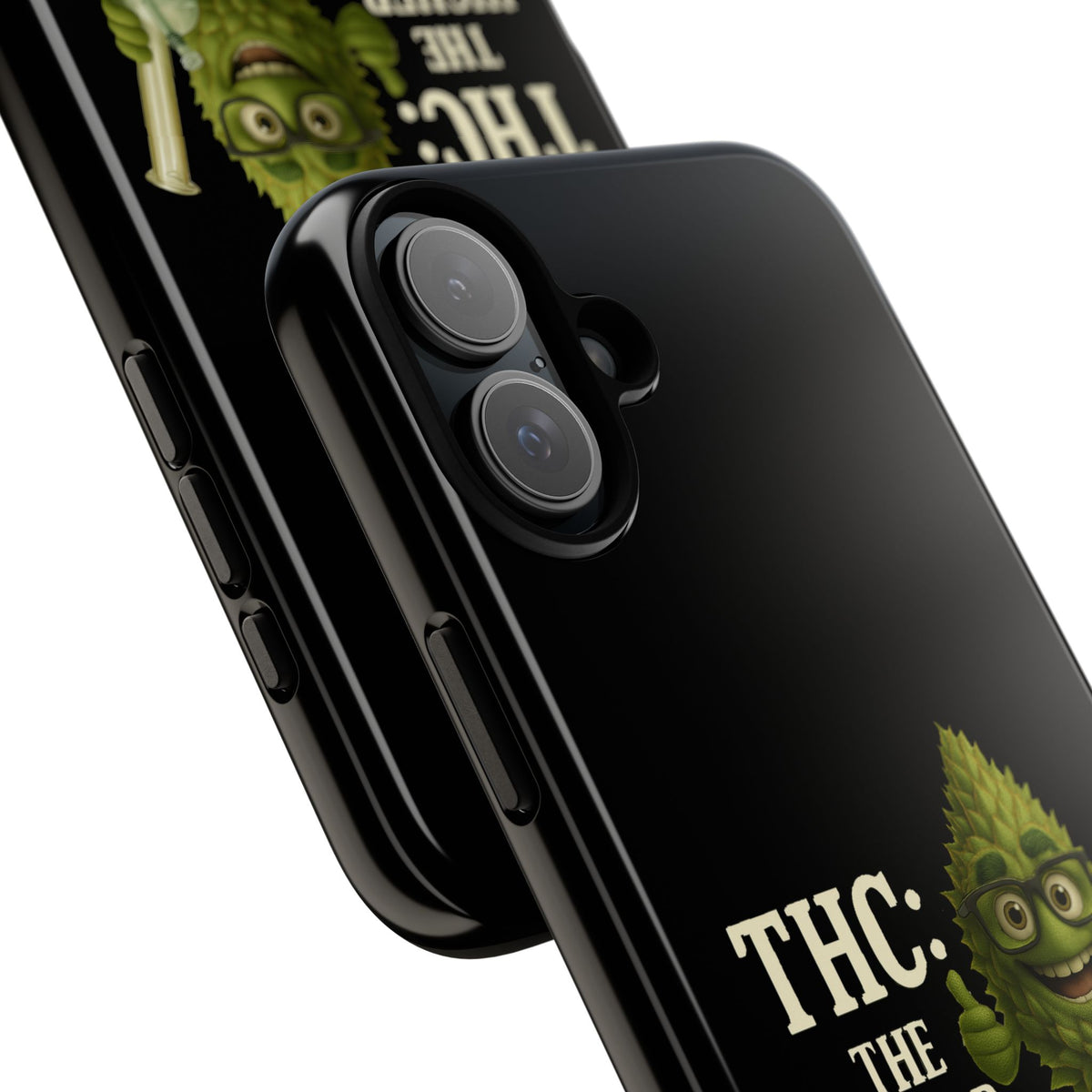 THC The Higher Curriculum Phone Case – Funny Cannabis Nug Cartoon iPhone Case