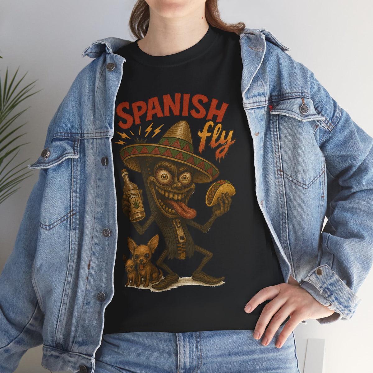 Spanish Fly – Tequila, Tacos & Trouble Tee