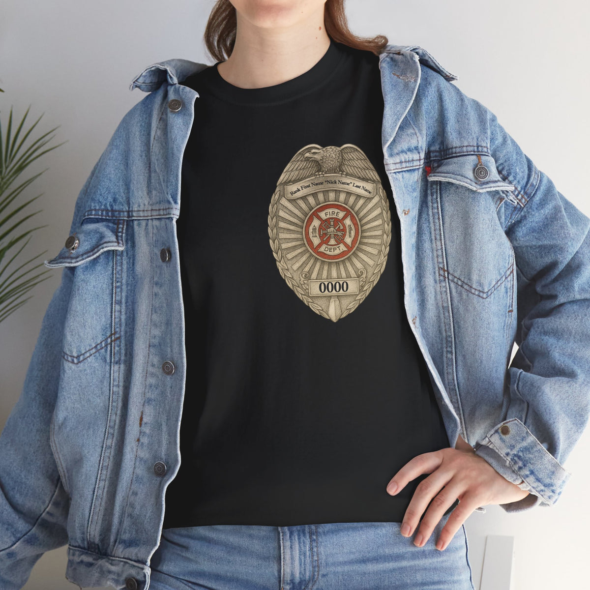Flames Test Metal – Courage Firefighter Tee