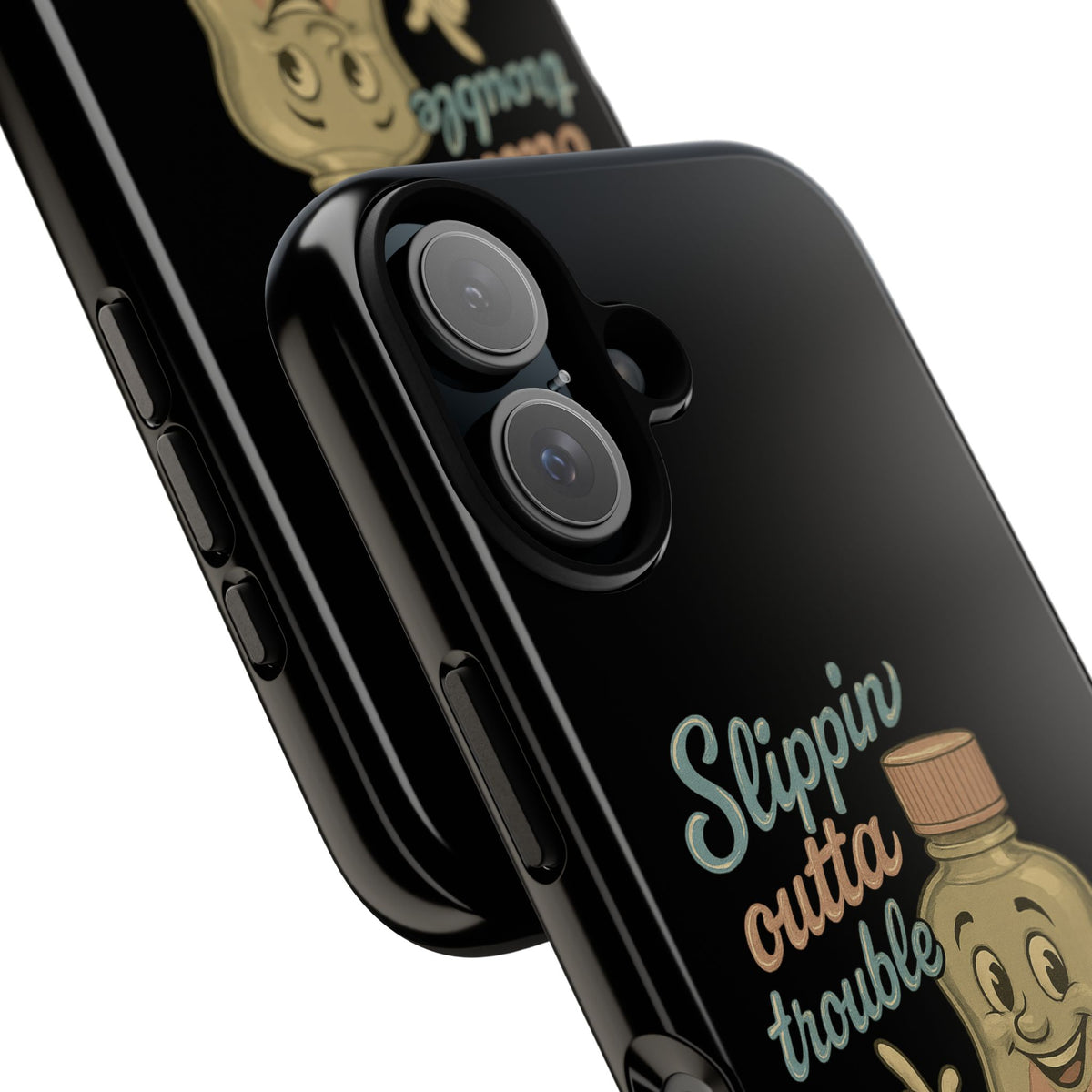 Phone Case — 'Slippin Outta Trouble' Retro Baby Oil Mascot
