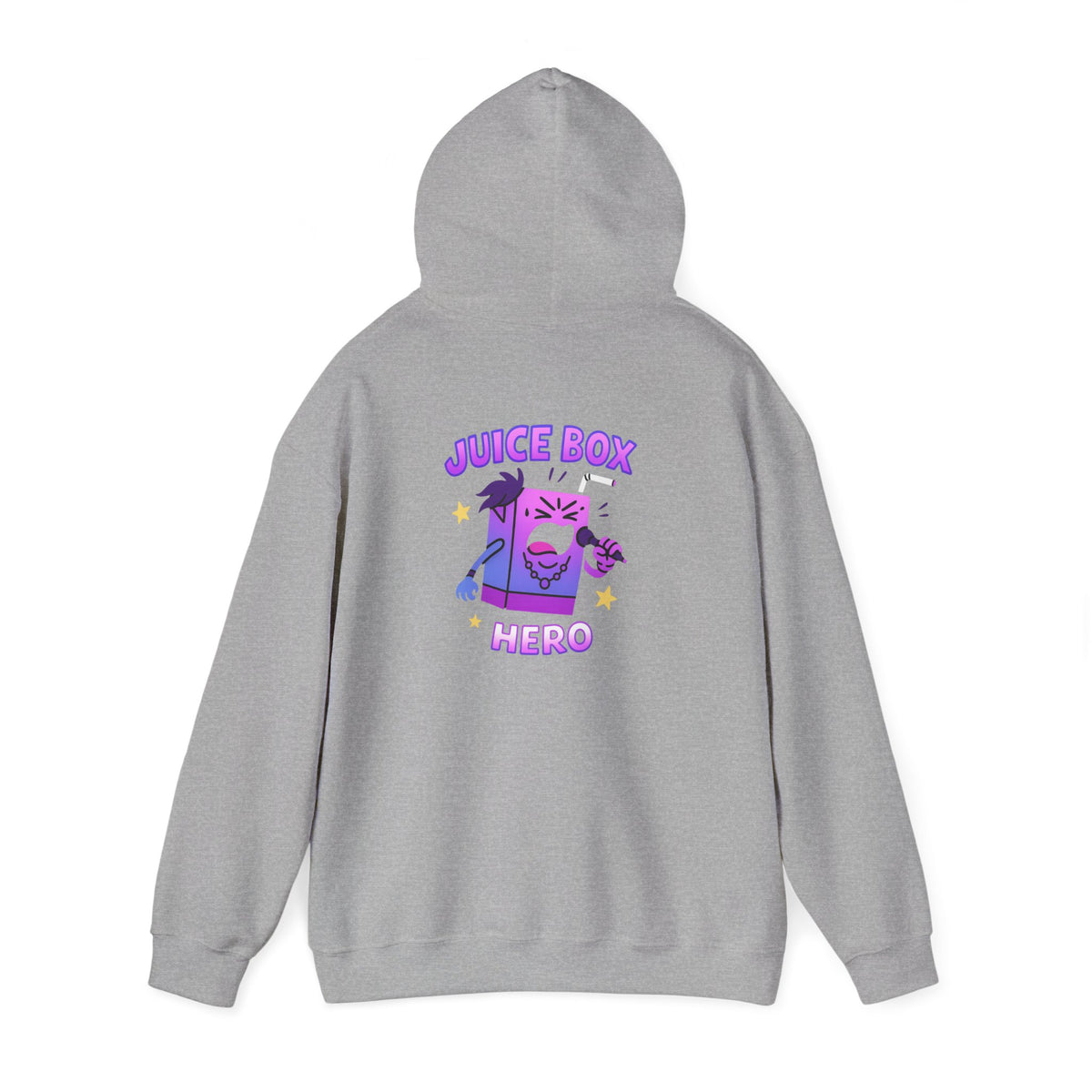 Juice Box Hero Hoodie — Playful Cartoon Juice Box Graphic Sweatshirt