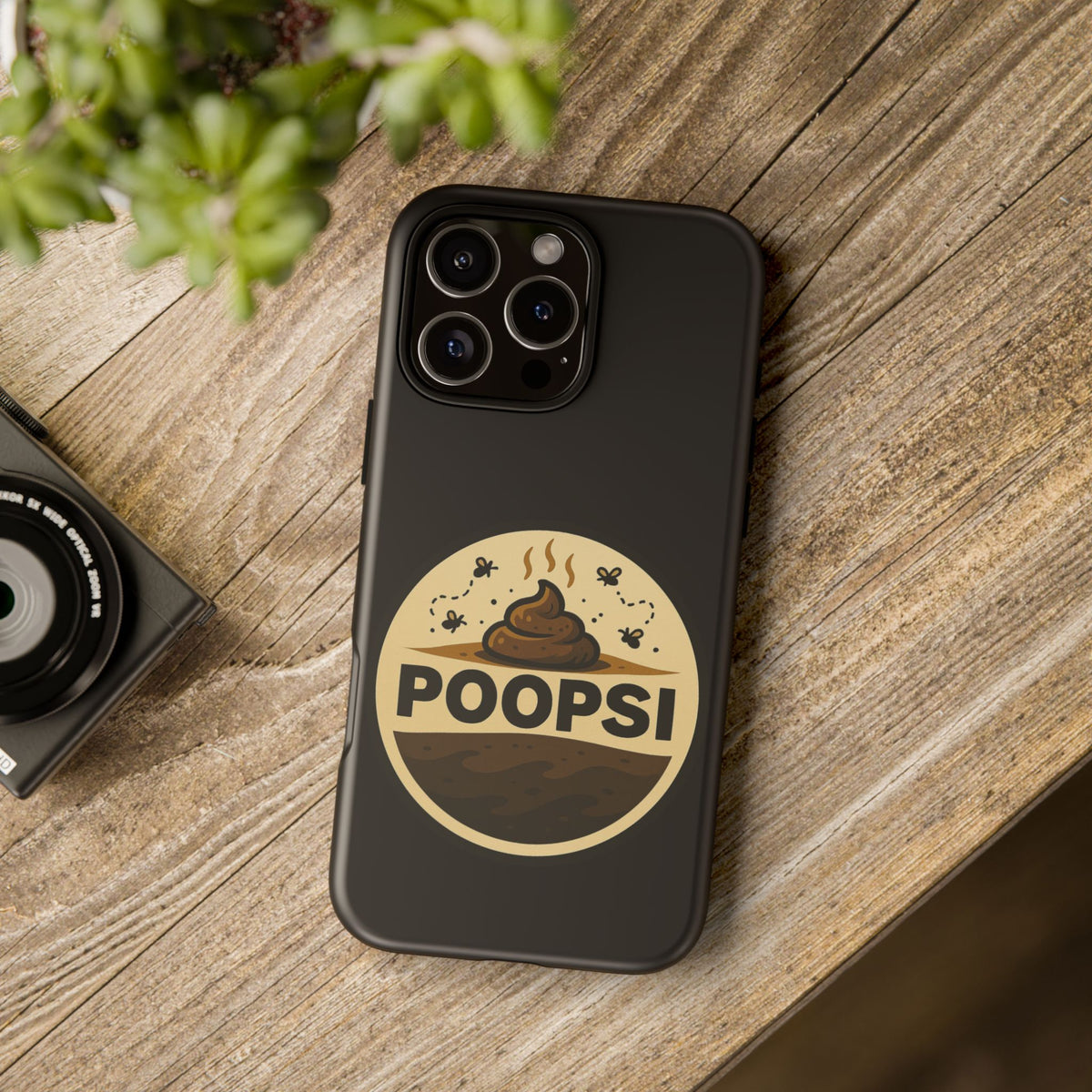 Phone Case — 'POOPSI' Funny Poop Logo Protective Cover