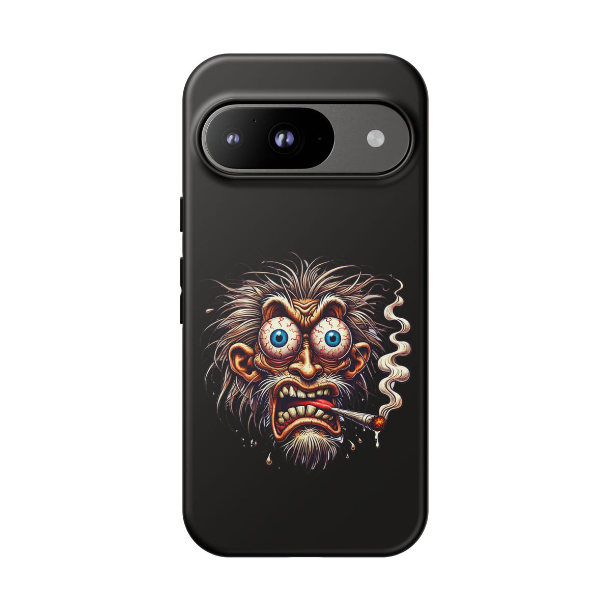 Phone Case — Wild Cartoon Monster Smoking Design