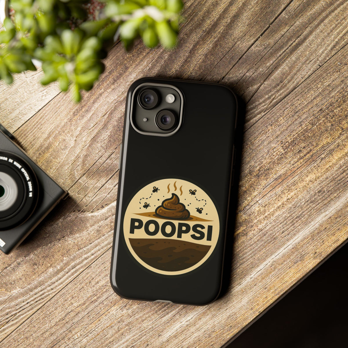Phone Case — 'POOPSI' Funny Poop Logo Protective Cover
