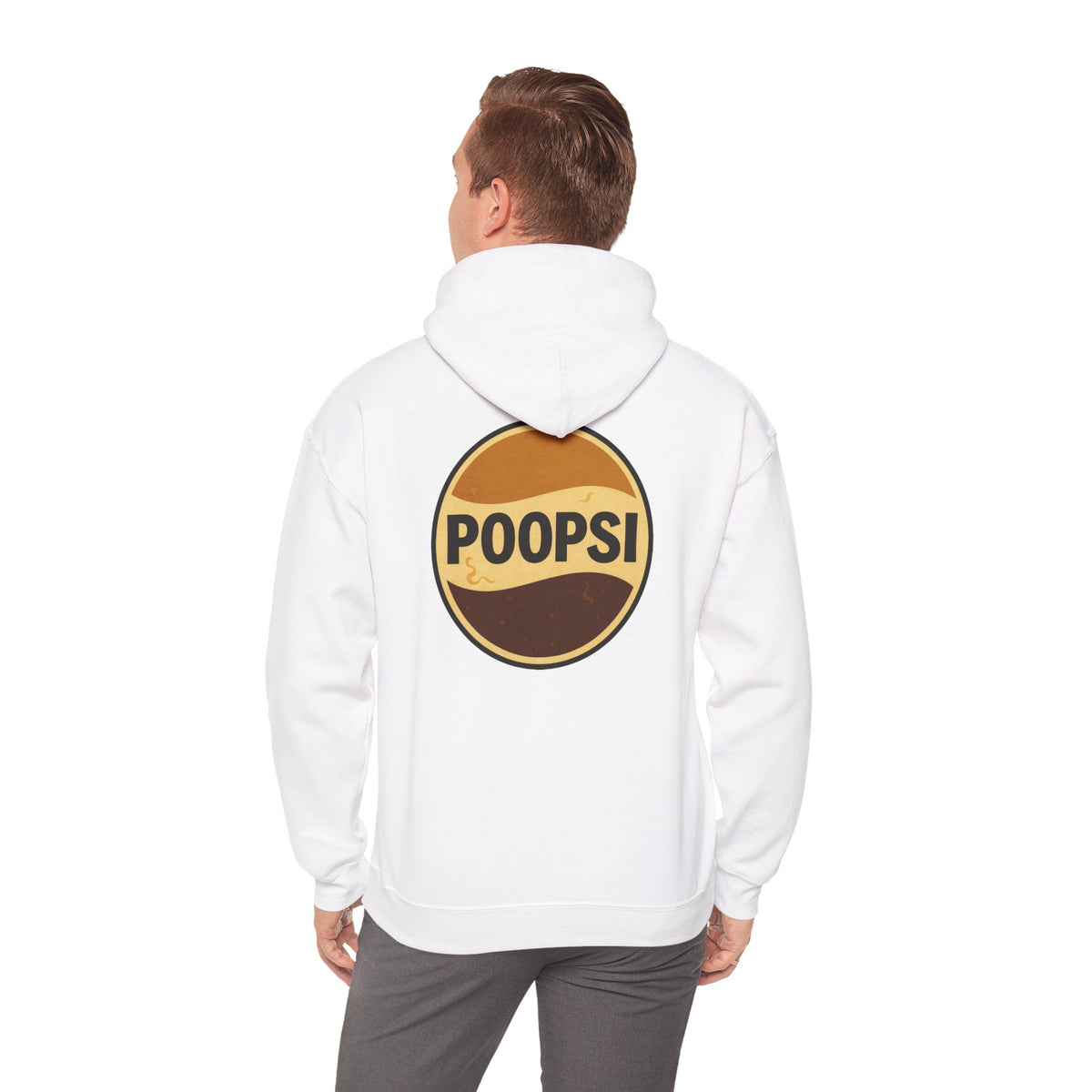 Poopsi Logo Hoodie — Funny Retro Soda Parody Sweatshirt