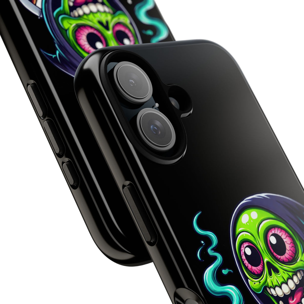 Grinning Stoner Grim Reaper Phone Case – Cannabis Skull iPhone Cover