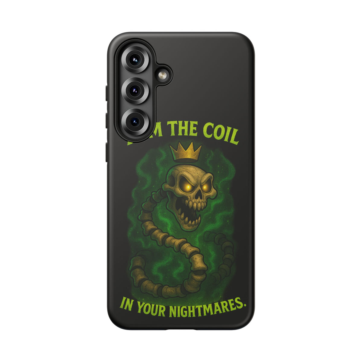 Tough Cases — “I Am The Coil In Your Nightmares” Skull Snake Shockproof Phone Case