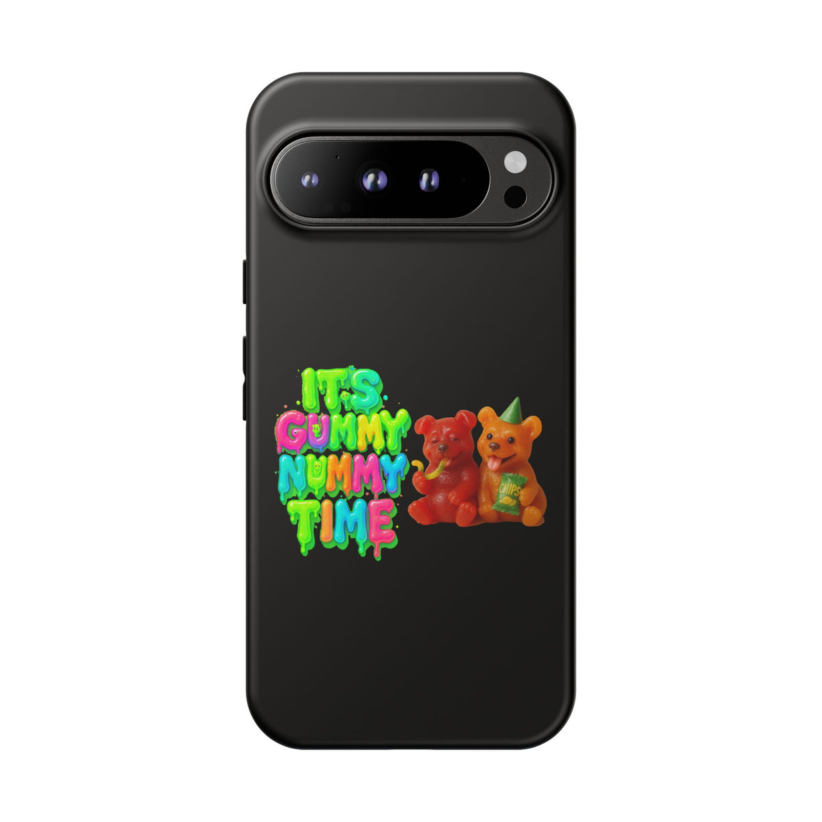 Phone Case — "It's Gummy Nummy Time" Colorful Gummy Bear Protective Case