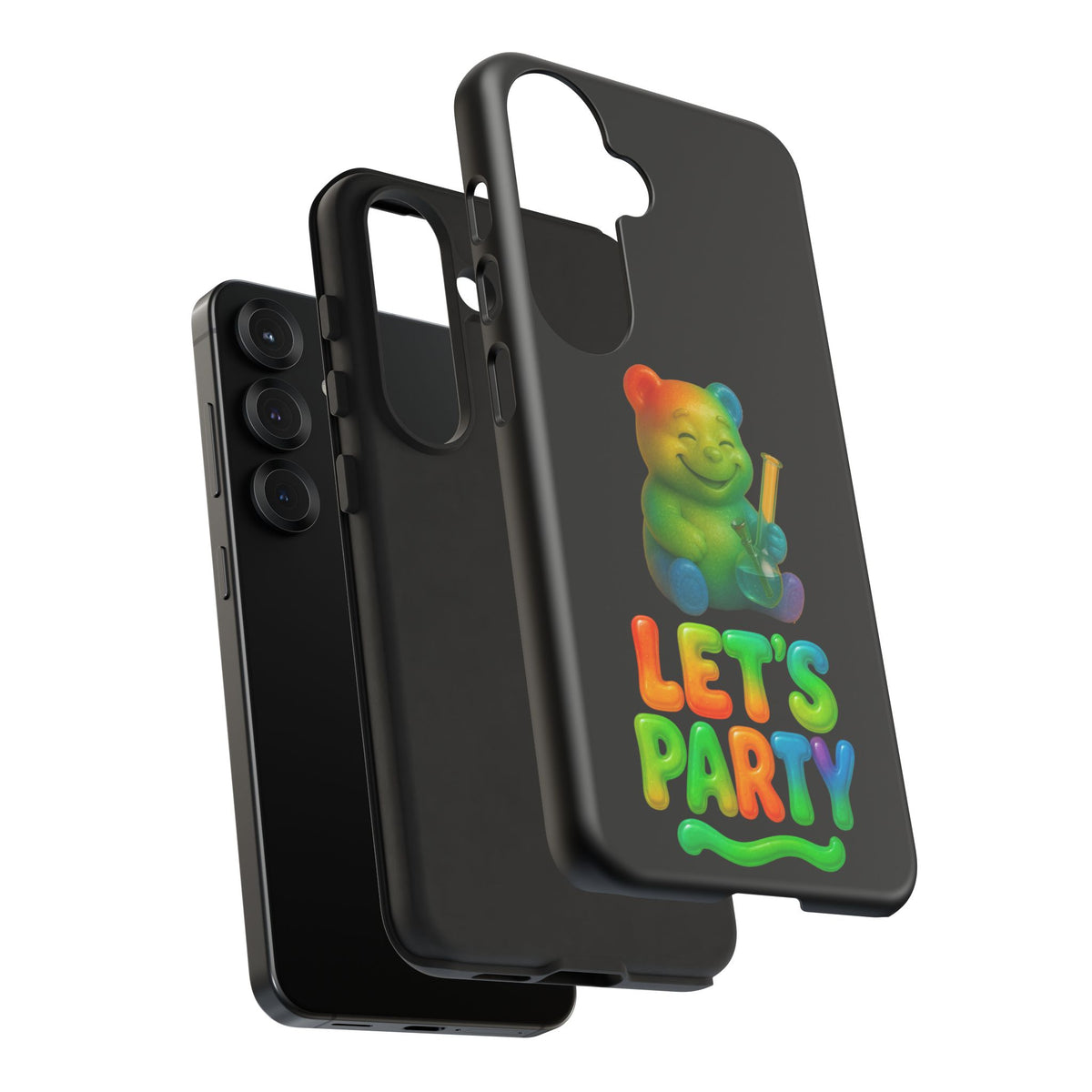 Let's Party Rainbow Bear Phone Case