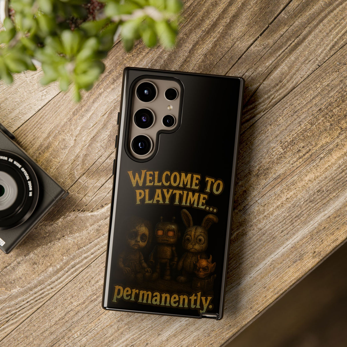 Phone Case — "Welcome to Playtime... Permanently." Horror Game Character Protective Case