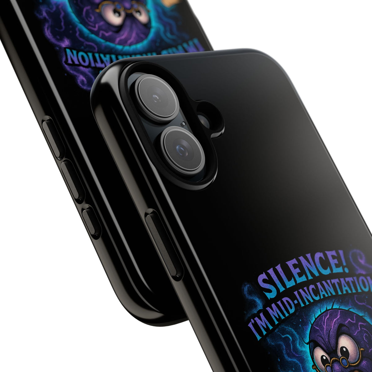 Phone Case — "Silence! I'm Mid-Incantation" Cute Angry Spider Magic Design