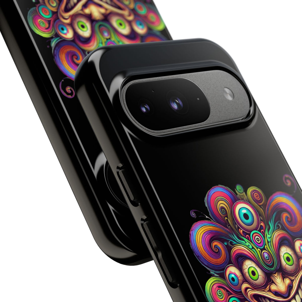 Psychedelic Jester Phone Case — Colorful Creepy Clown Tough Case