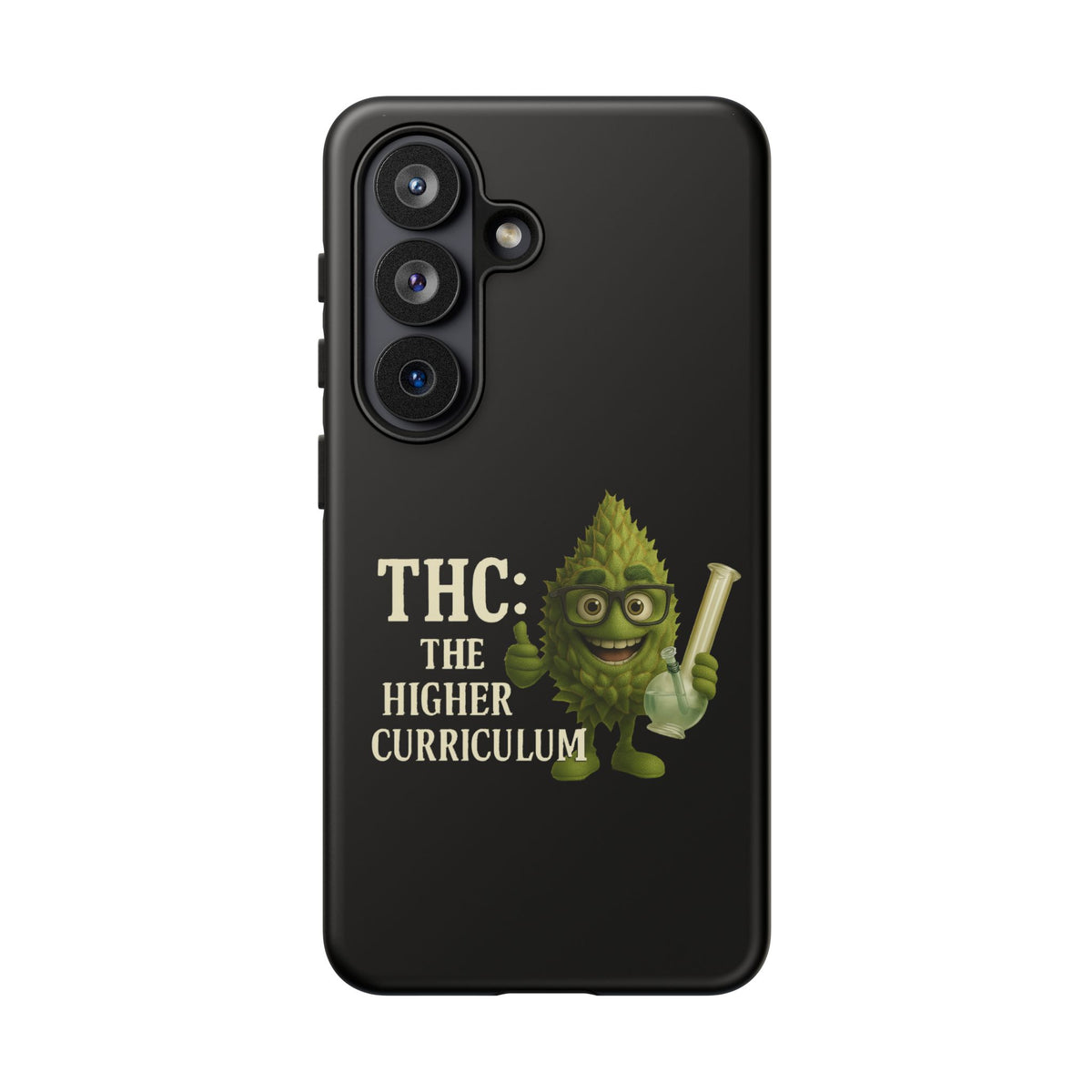 THC The Higher Curriculum Phone Case – Funny Cannabis Nug Cartoon iPhone Case