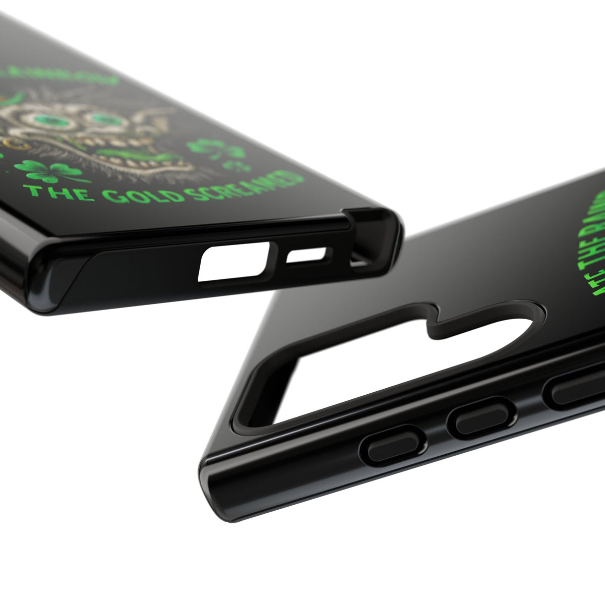 St. Patrick's Horror Phone Case — "I Ate the Rainbow, The Gold Screamed" Lucky Goblin Design
