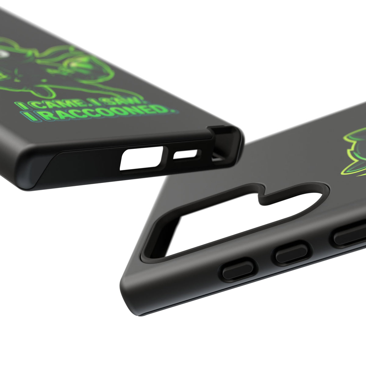 Raccoon Ninja Phone Case — "I Came. I Saw. I Raccooned." Protective iPhone Cover