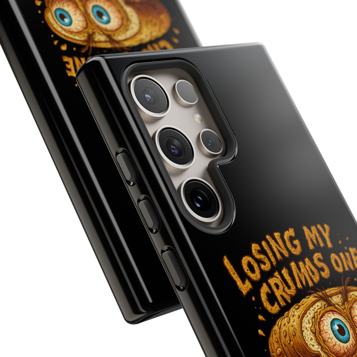 Phone Case — "Losing My Crumbs One Thought at a Time" Funny Retro Bread Illustration