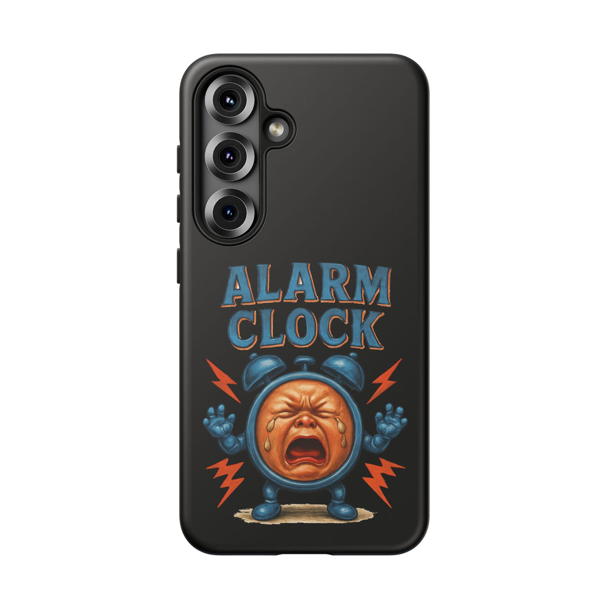 Phone Case — "Alarm Clock" Retro Screaming Clock Protective Cover