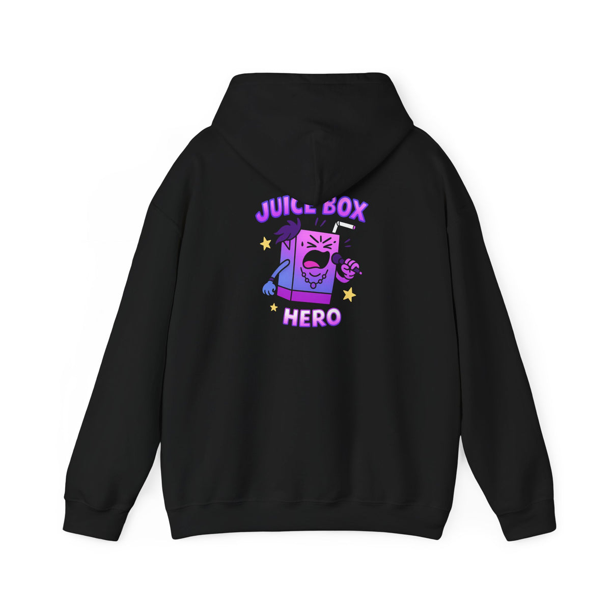 Juice Box Hero Hoodie — Playful Cartoon Juice Box Graphic Sweatshirt