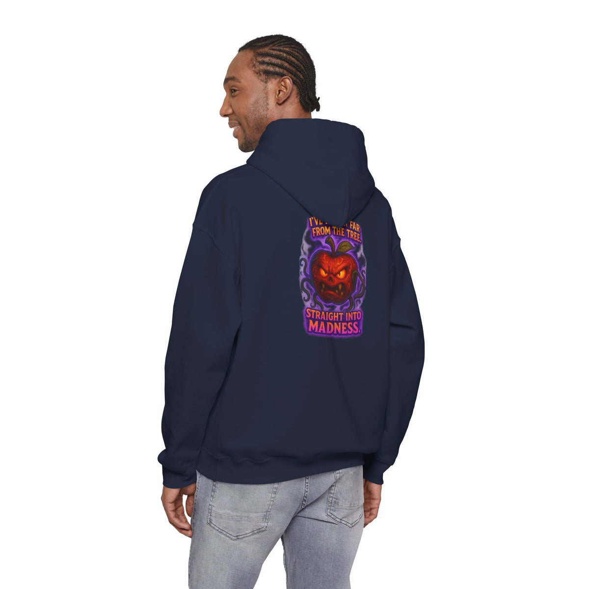 Pumpkin Demon Hoodie — "Straight Into Madness" Halloween Sweatshirt