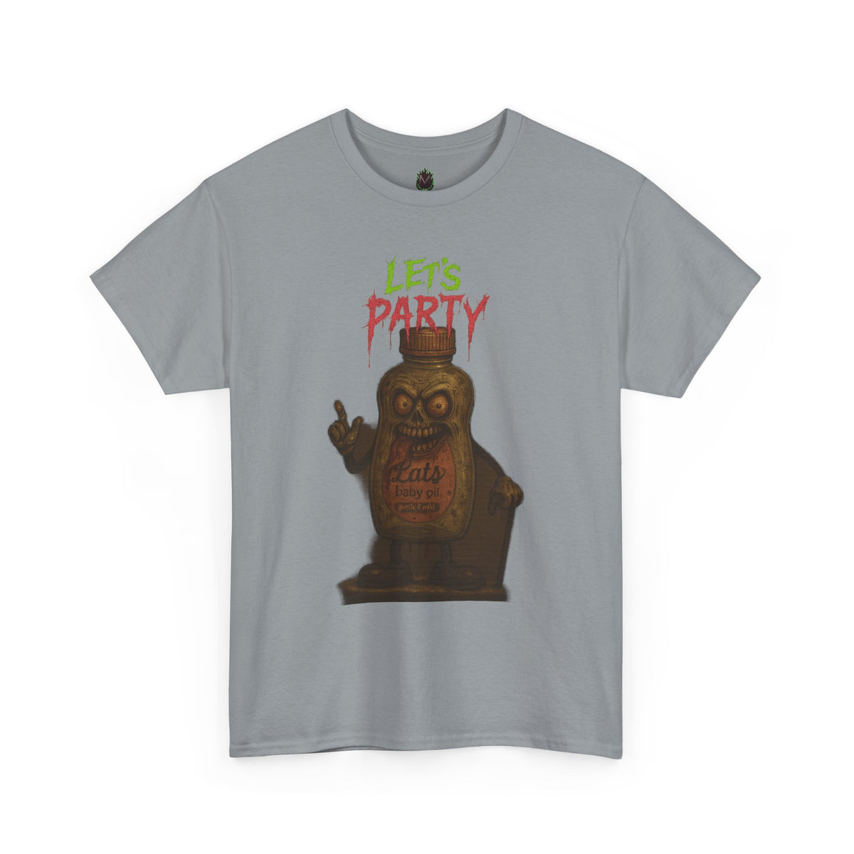 Let’s Party – Zombie Baby Oil Bottle Horror T-Shirt