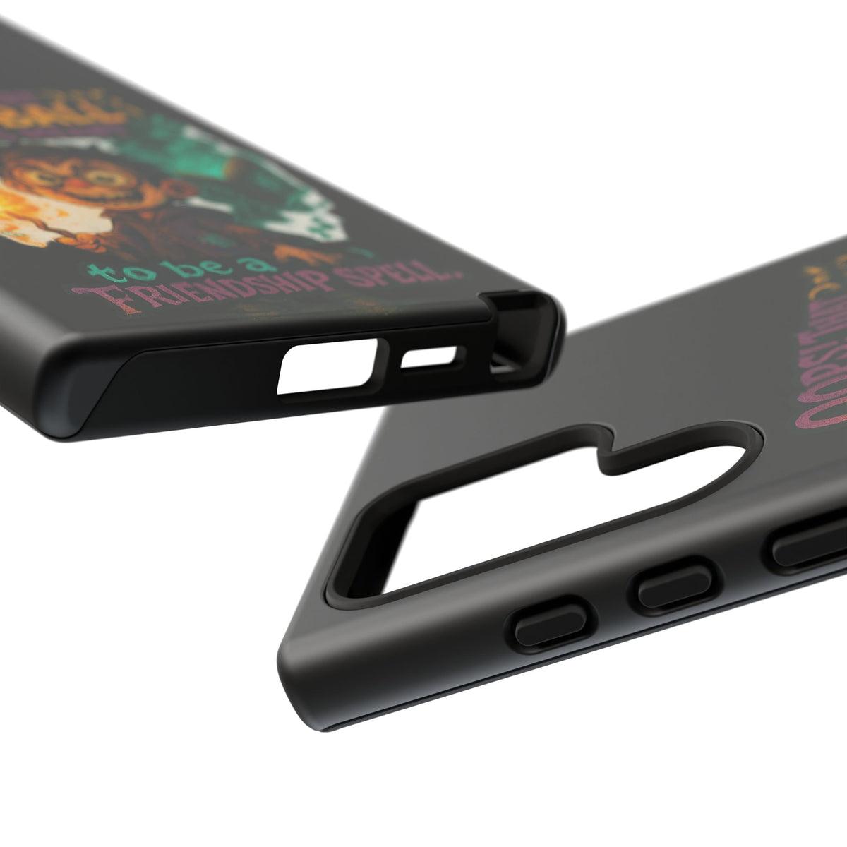 Phone Case — "Oops! That Fireball Was Meant to Be a Friendship Spell" Cute Fantasy Wizard Design