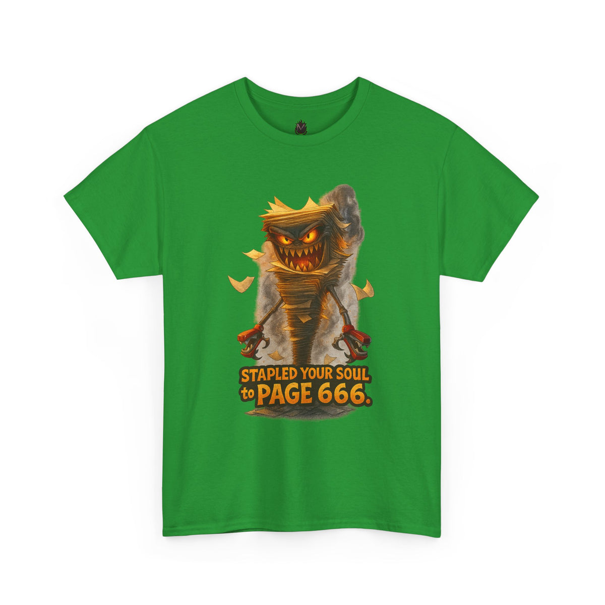 Stapled Your Soul to Page 666 T-Shirt | Demon Book Horror Tee