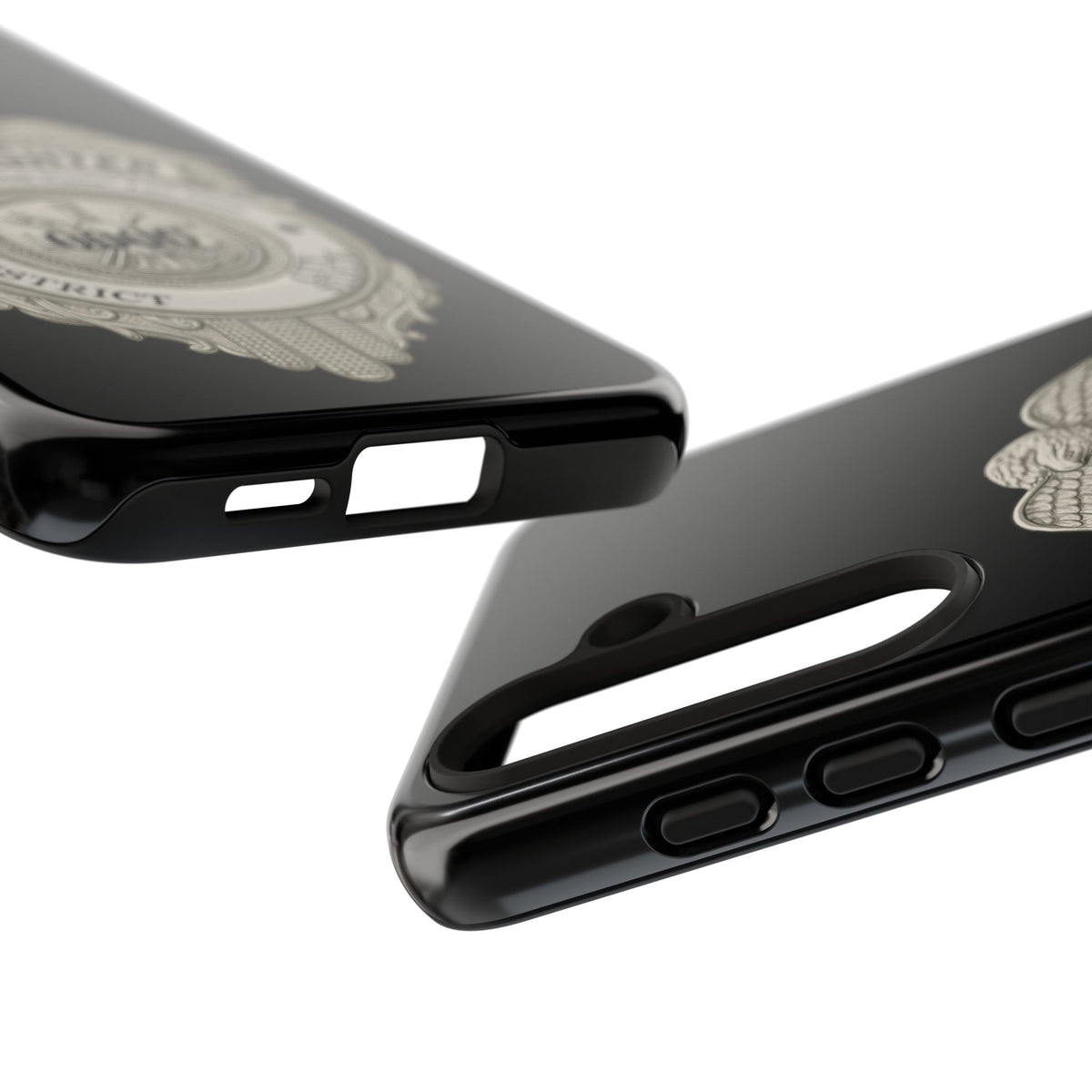 Firefighter Badge Tough Phone Case — Personalized Station Number Design