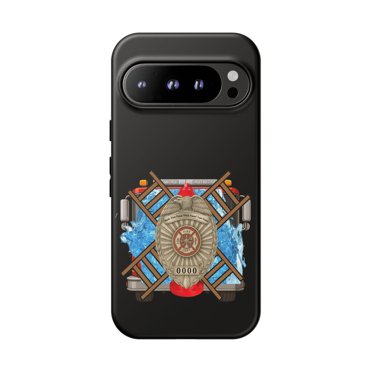 Firefighter Badge Phone Case – Maltese Cross Rescue Design