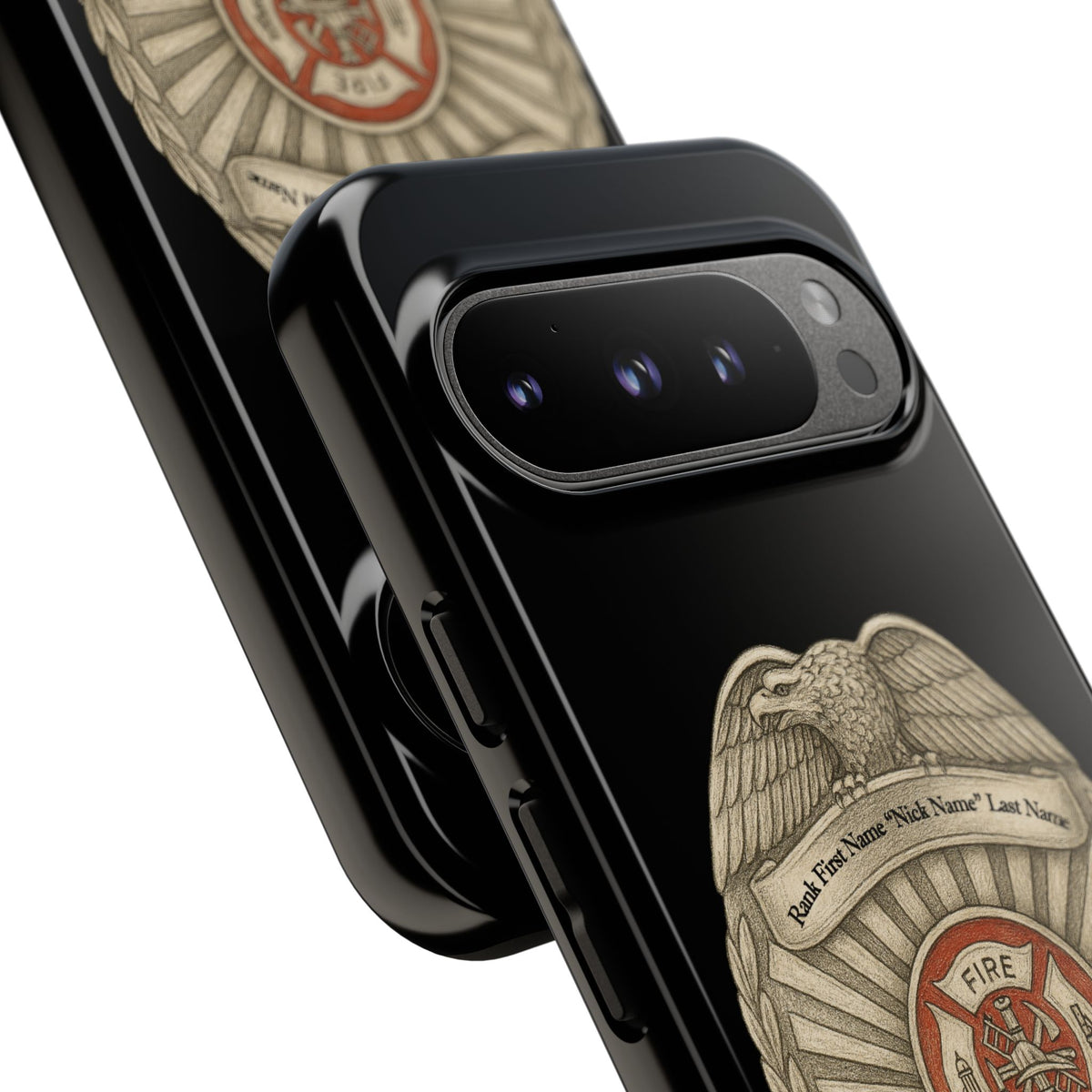 Firefighter Badge Phone Case – Personalized Dept. Emblem Tough Case