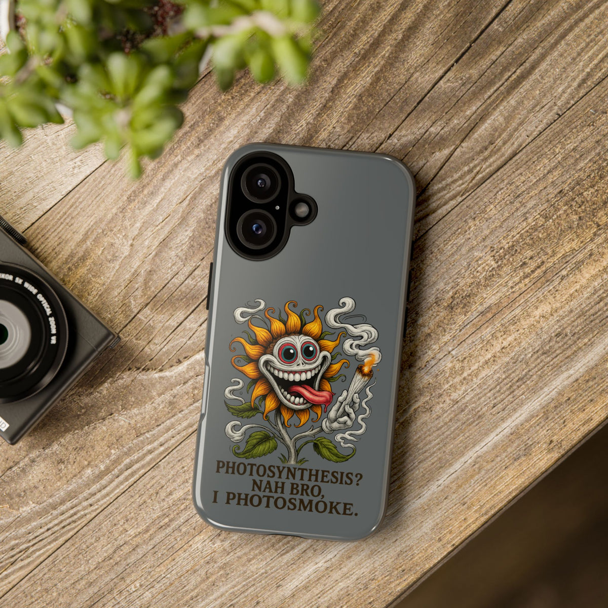 Photosmoke Sunflower Phone Case — Funny Stoner Botanical iPhone Cover