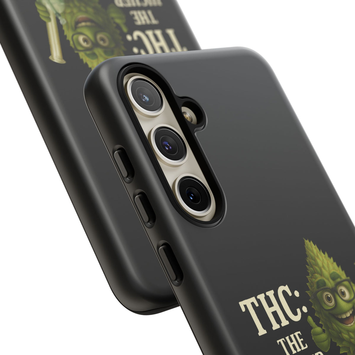 THC The Higher Curriculum Phone Case – Funny Cannabis Nug Cartoon iPhone Case