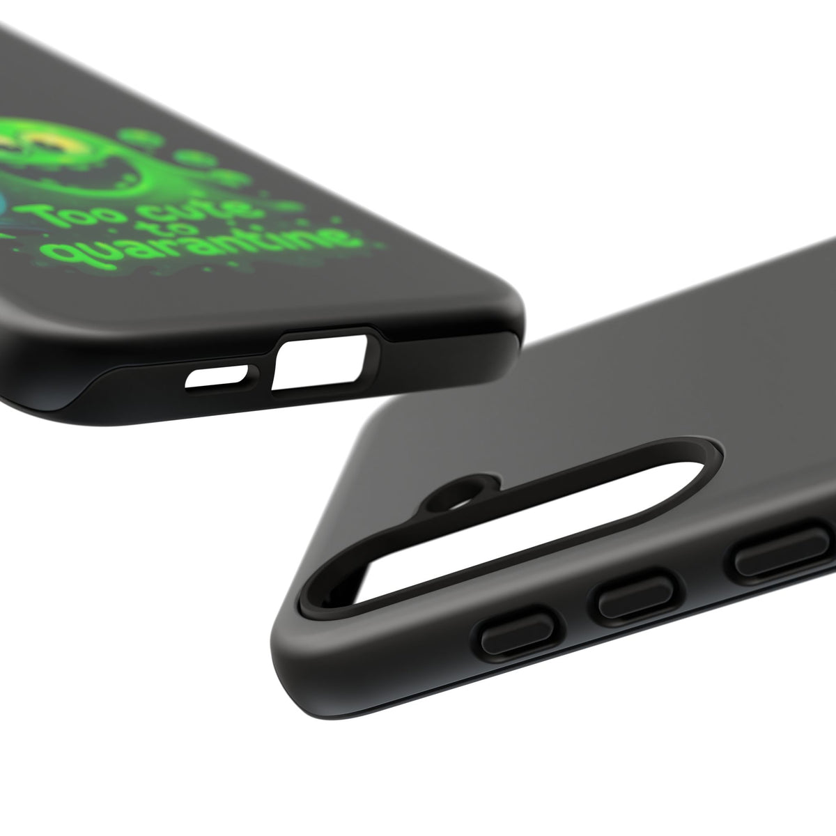 Phone Case — 'Too Cute to Quarantine' Green Monster Protective Cover