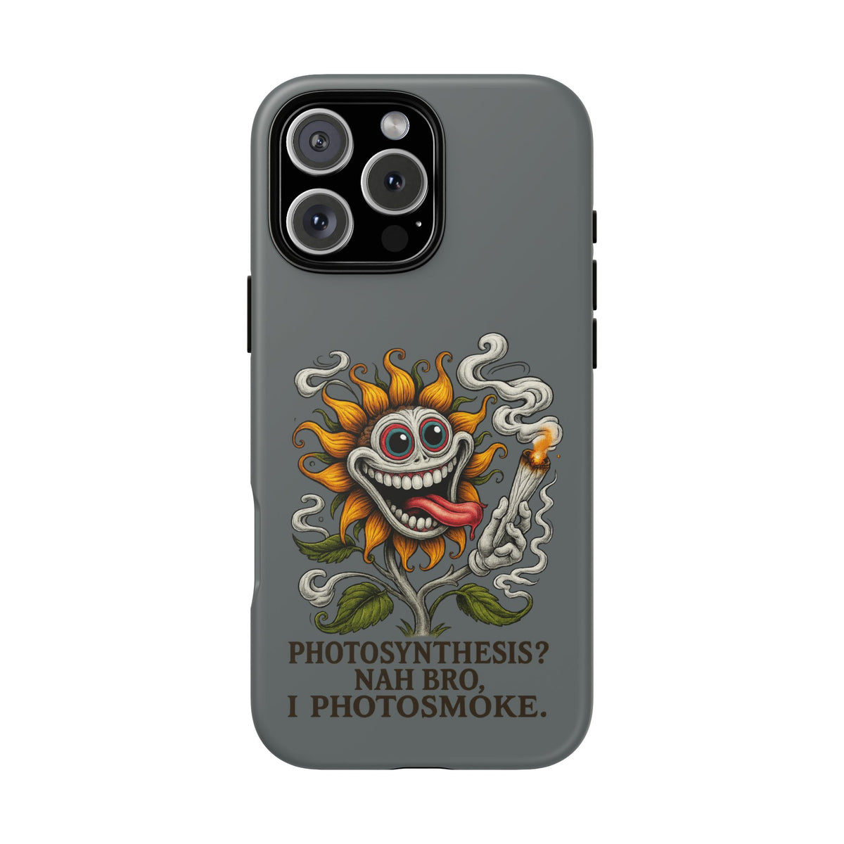 Photosmoke Sunflower Phone Case — Funny Stoner Botanical iPhone Cover