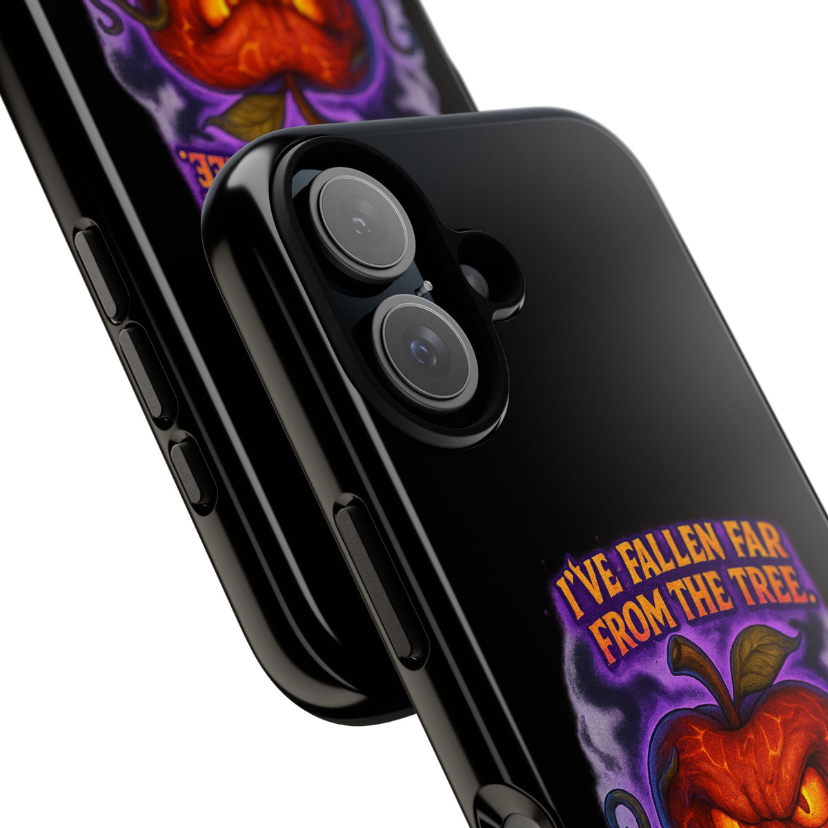 Phone Case — 'I've Fallen Far From the Tree, Straight Into Madness' Pumpkin Horror Design