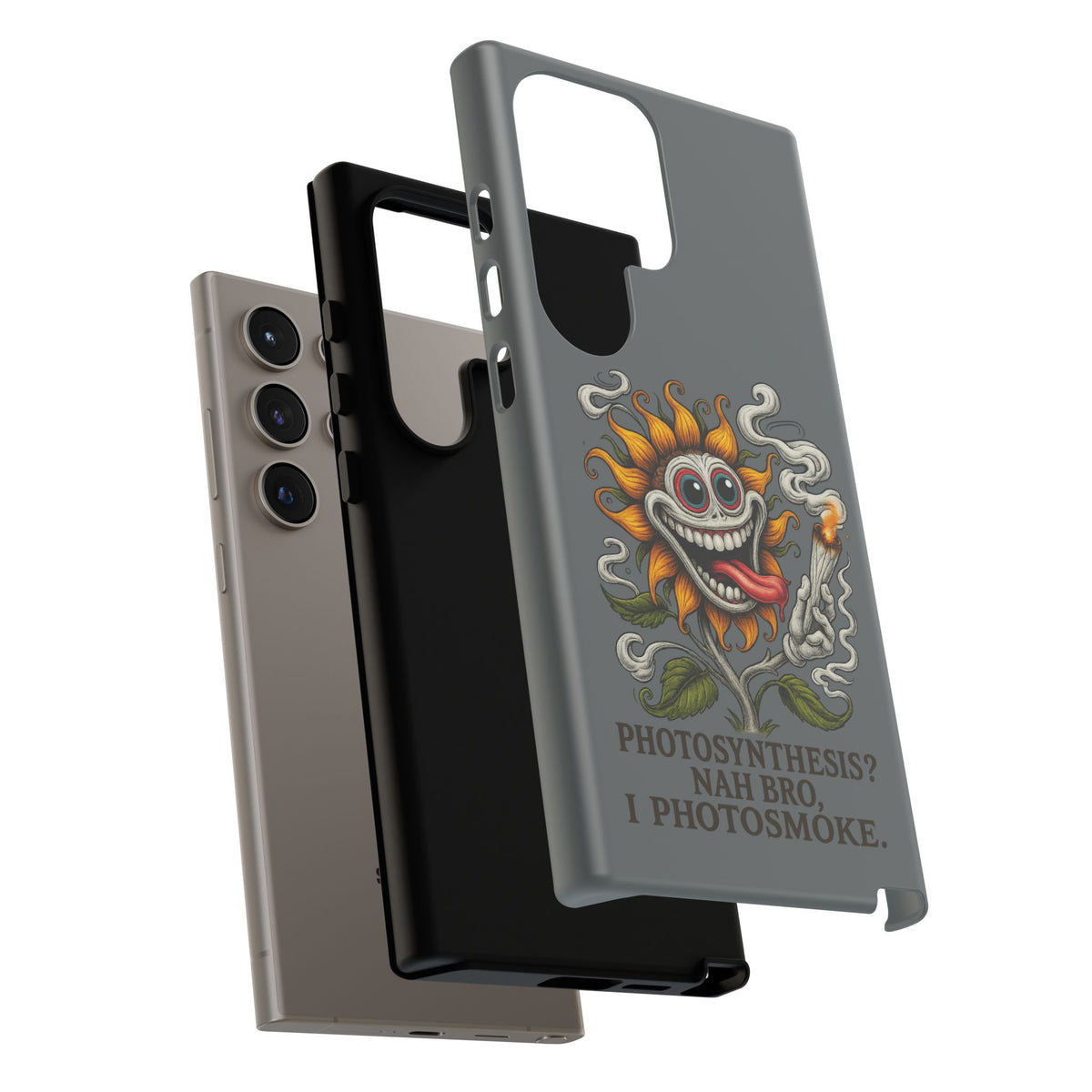 Photosmoke Sunflower Phone Case — Funny Stoner Botanical iPhone Cover