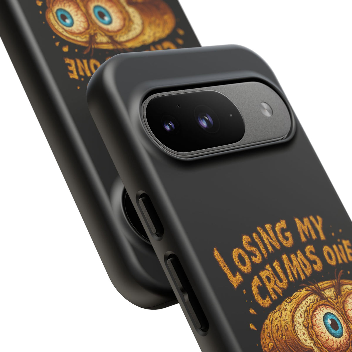 Phone Case — "Losing My Crumbs One Thought at a Time" Funny Retro Bread Illustration