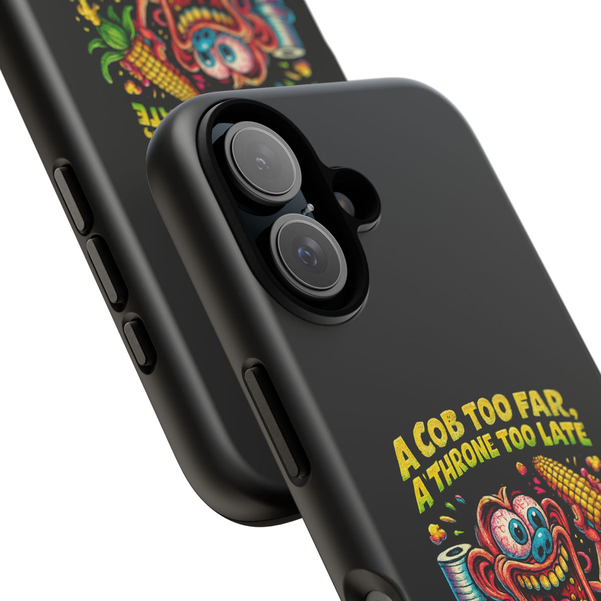 Phone Case — "A Cob Too Far" Popcorn Horror Design