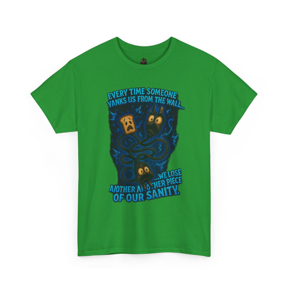 Lost Pieces of Sanity T-Shirt | Surreal Monster Wall Illustration
