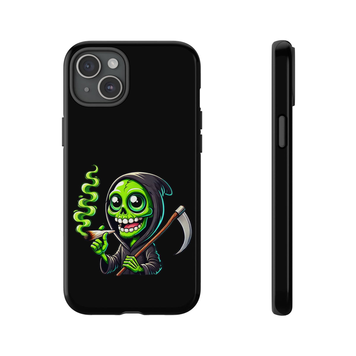 Grinning Green Reaper Phone Case