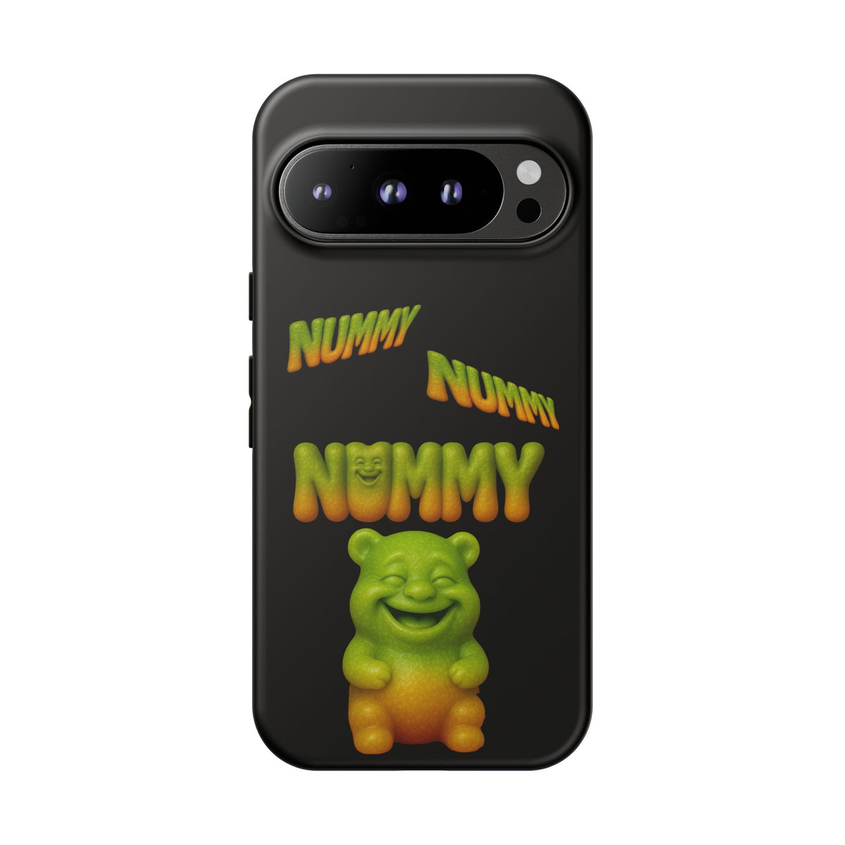 Nummy Gummy Phone Case — Cute Retro Green Gummy Bear Protective Case