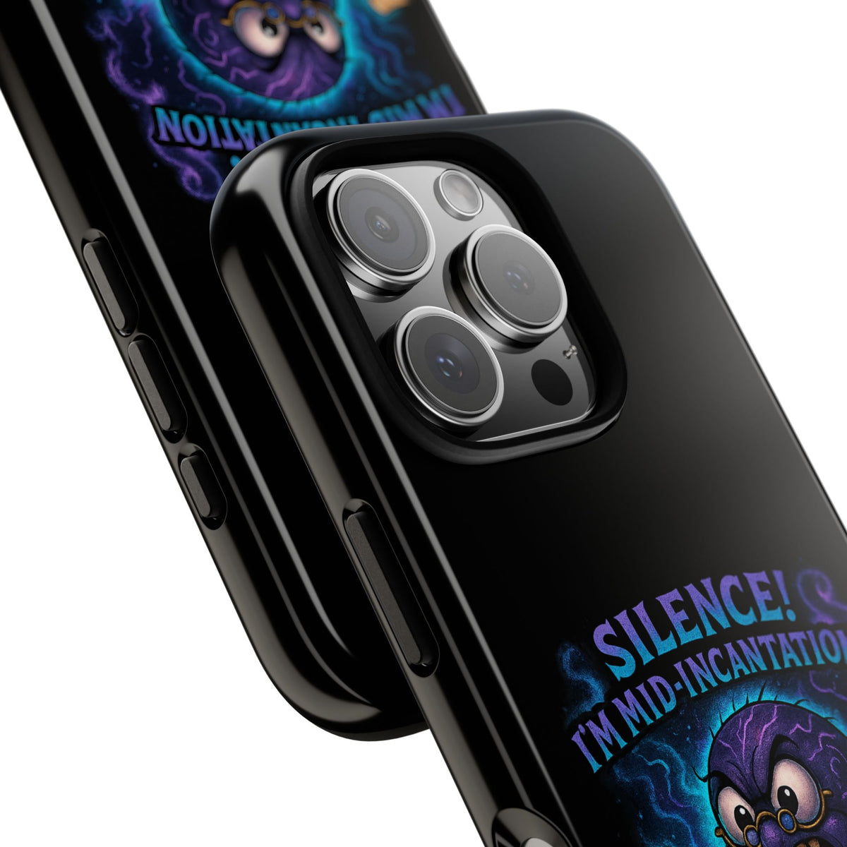 Phone Case — "Silence! I'm Mid-Incantation" Cute Angry Spider Magic Design