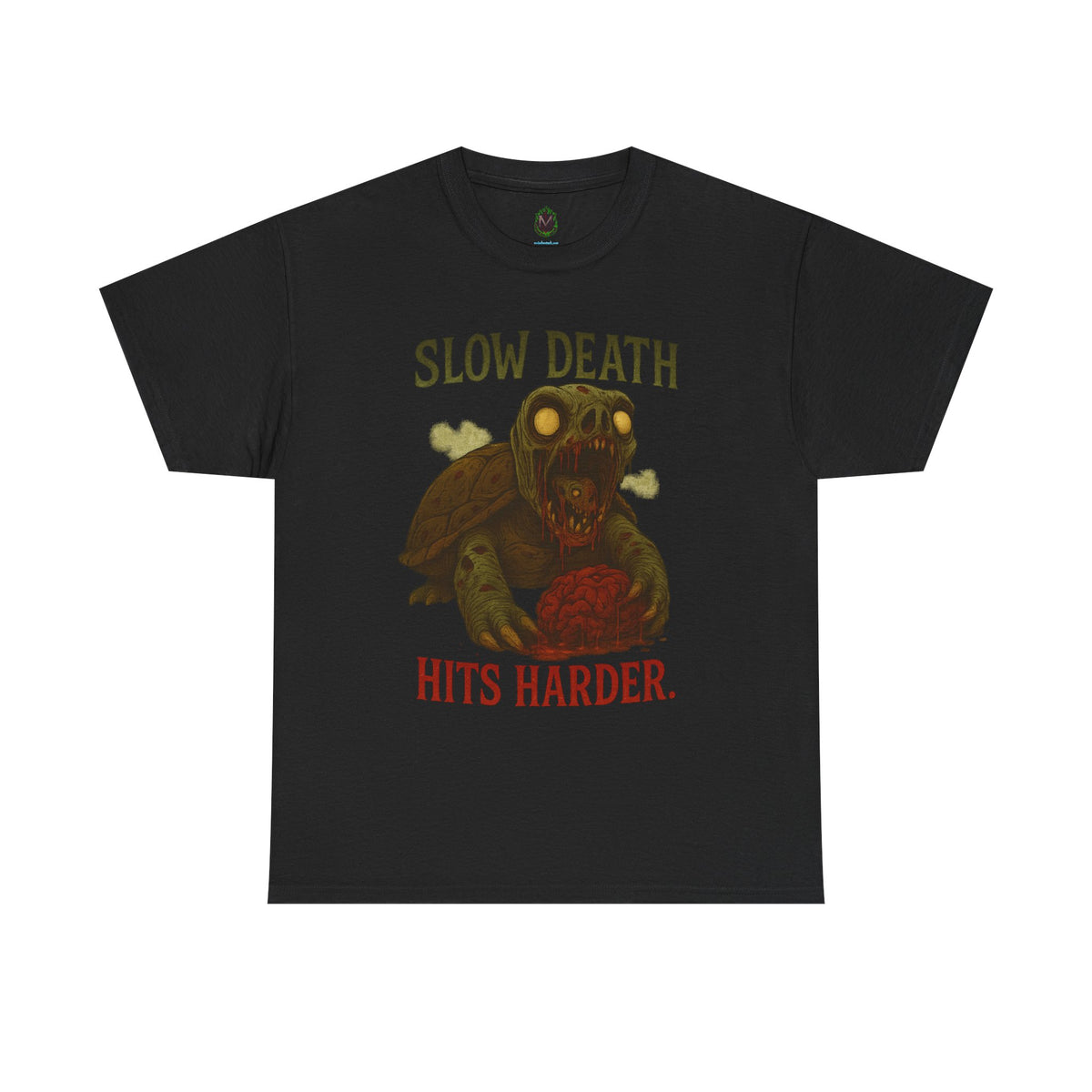 Slow Death Hits Harder – Zombie Turtle Tee
