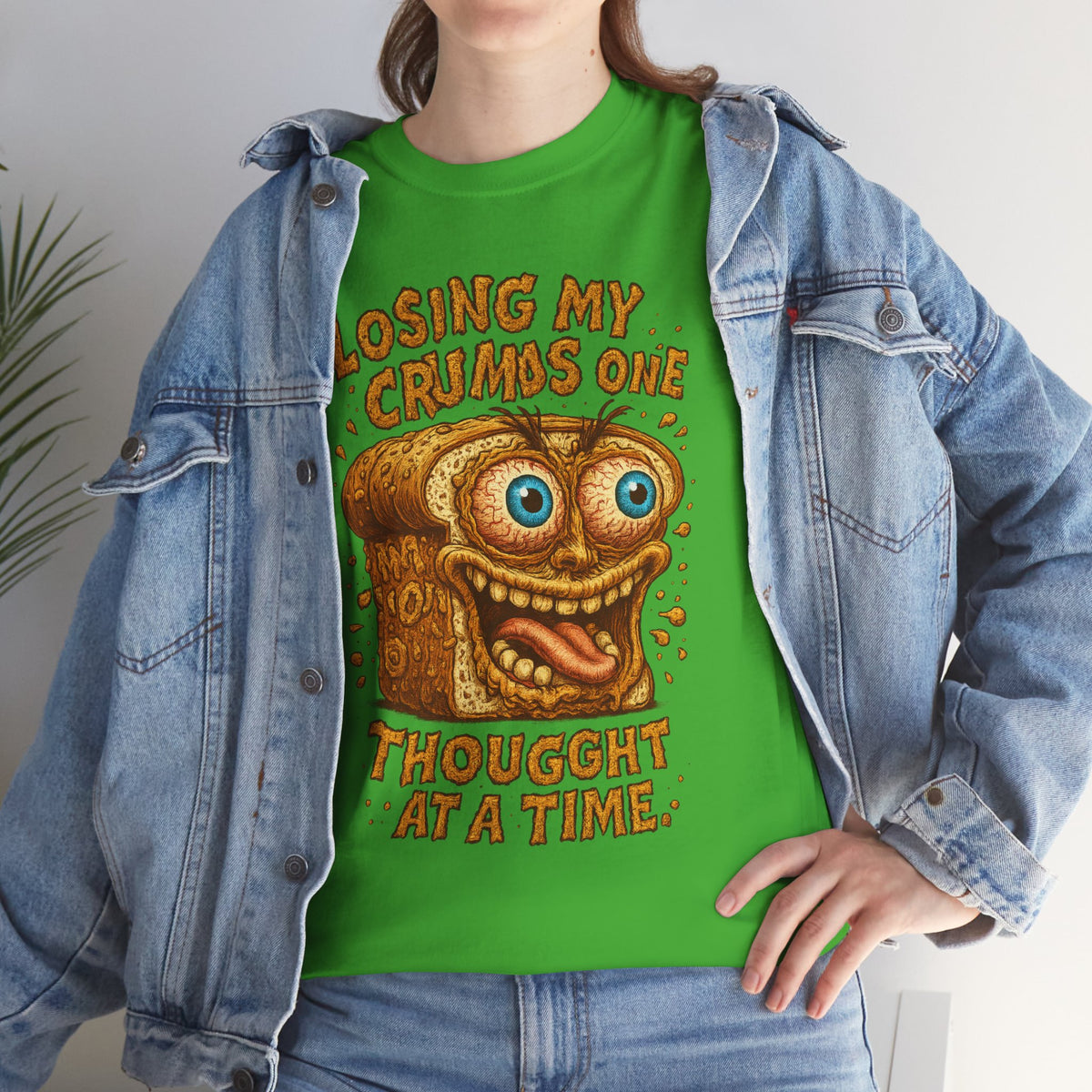 Losing My Crumbs – Funny Crazy Bread Mental Breakdown T-Shirt