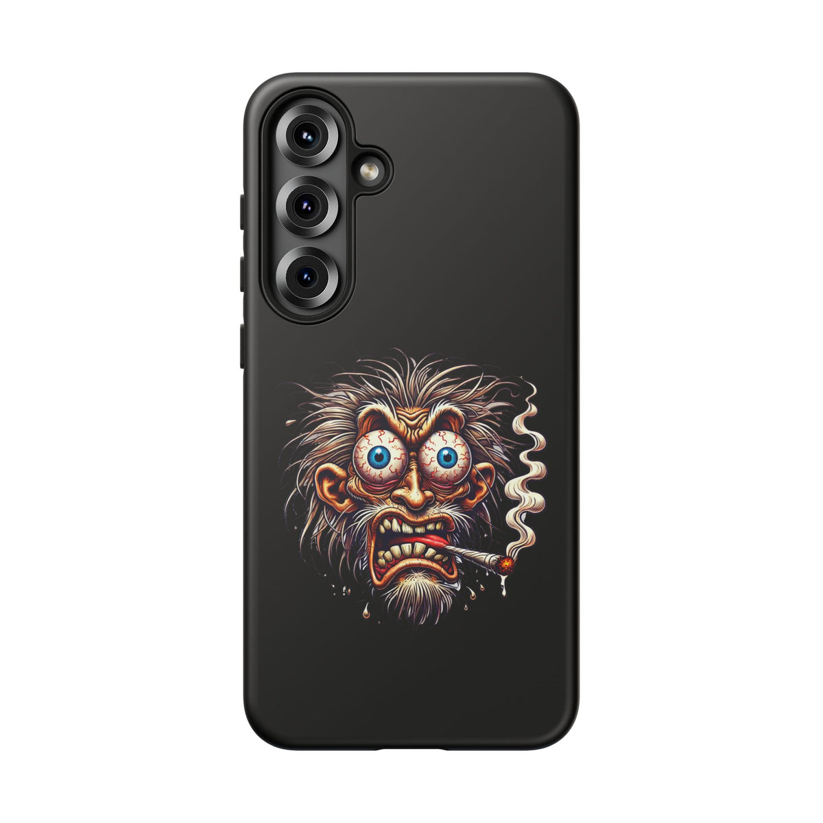 Phone Case — Wild Cartoon Monster Smoking Design