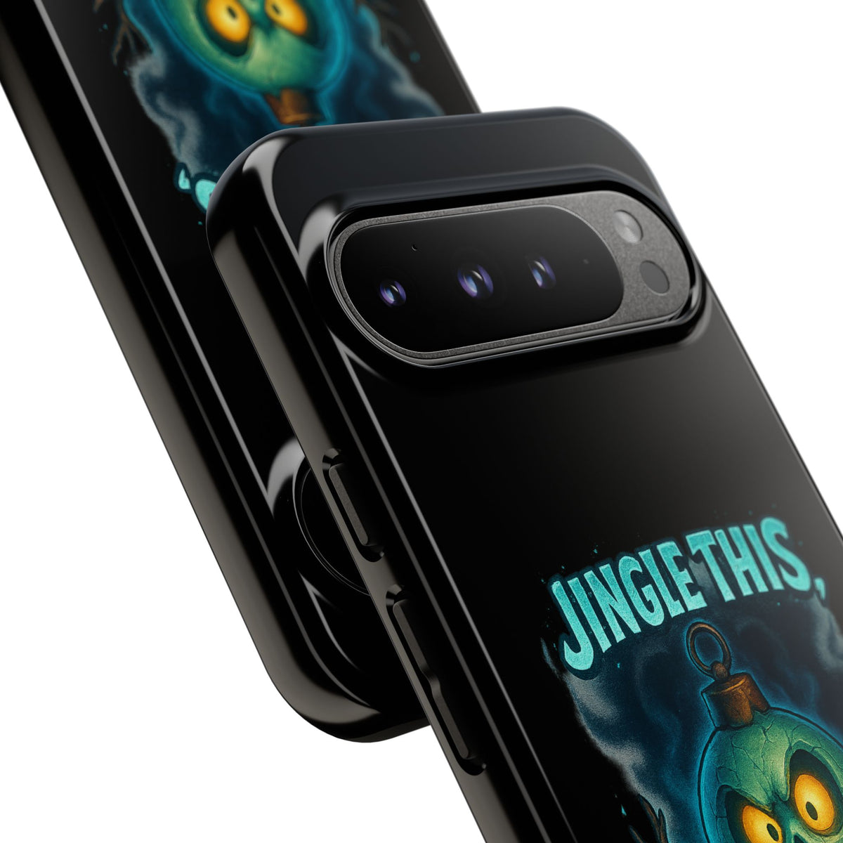 Phone Case - 'Jingle This, Santa' Spooky Holiday Protective Case